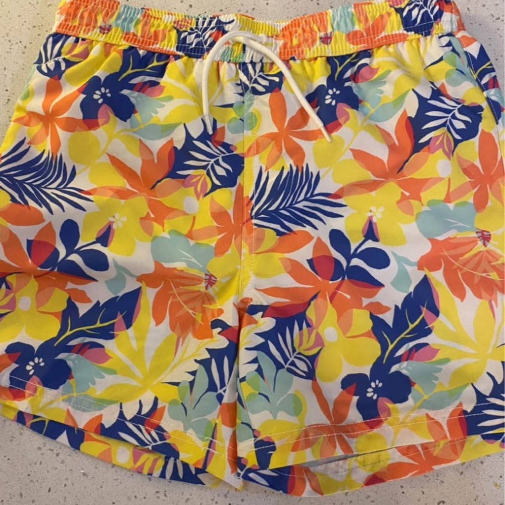 Janie and Jack Multicolor Floral Swim Shorts